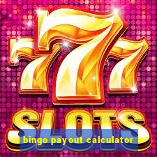 bingo payout calculator